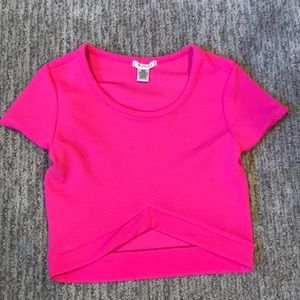Hot Pink Crop Top